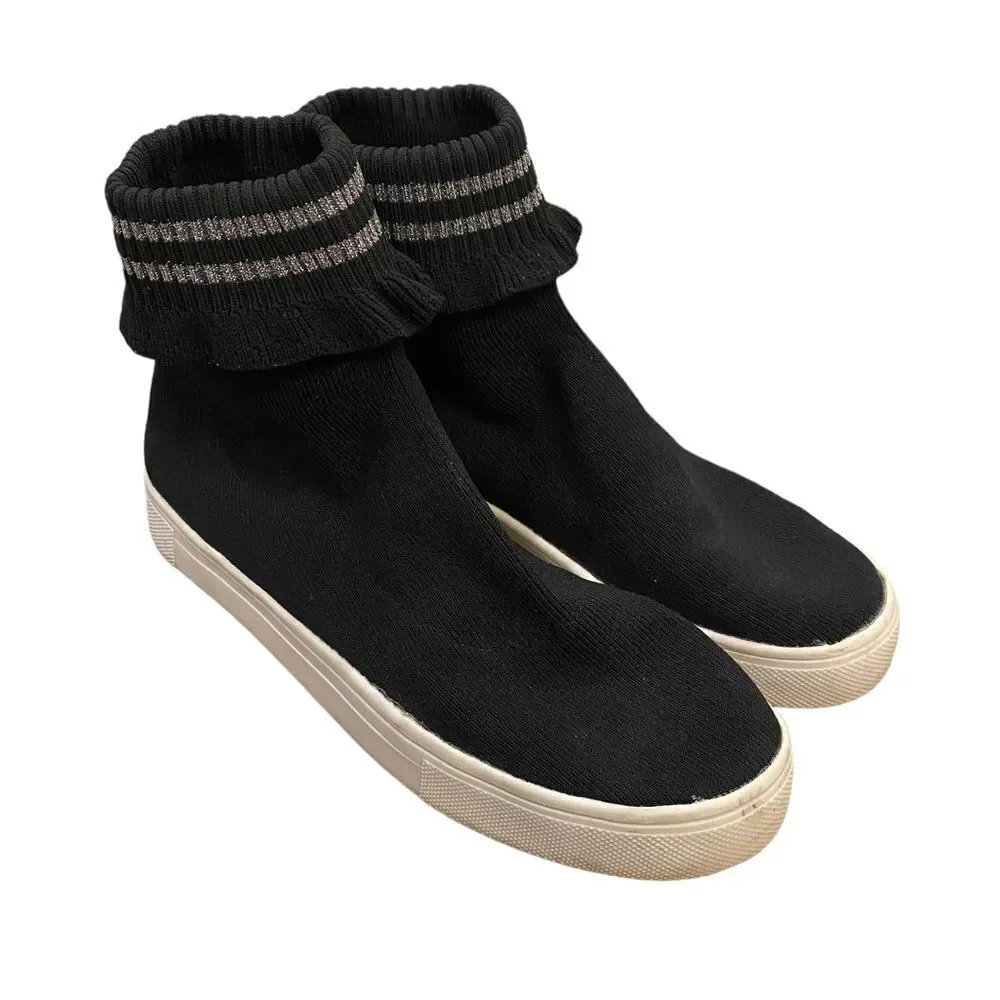 American Eagle Women Black Hi Pro Sock Sneaker Size 10